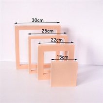 인스타그램 포토존 판넬 보드 인스타포토존 단색 사진 배경 소품 폼 기하학 큐브 테이블 촬영 포즈 장식품, orangesquare