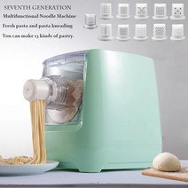파운터반죽기 업소용반죽기 믹싱기 전기 자동 파스타 메이커 hoem 반죽 반죽 국수 기계 steel roller press sheeter fresh carbon smart, 연한 초록색, 220v, 유럽 ​​연합