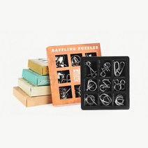 케이엘컴퍼니 메탈 고리풀기 지혜의고리 다섯단계 9개 한세트, 퍼즐2단계B, 1set