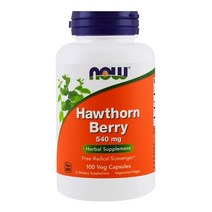 나우푸드 호손베리 산사나무 추출물 540mg 100베지캡슐, 1개, 100캡슐
