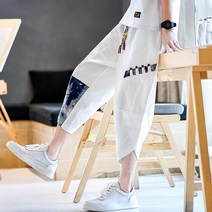 [국내당일발송]+양말서비스 편한 린넨 마바지 8부9부 패션항아리바지