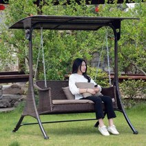 그네의자 흔들그네 실내 야외 벤치 안뜰 홈 다중 사람 철 스윙 정원 빌라 흔들 의자 작은 인터넷 연예인 발코니 더블, 14. 가게의 보물은 쿠션과 조명, 꽃덩굴이 있는 몰디