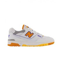 뉴발란스 550 화이트 바이브런트 오렌지 - 2E 와이드 New Balance White Vibrant Orange Wide