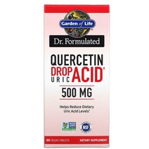 Garden of Life Dr. Formulated Quercetin Drop Uric Acid 500 mg 60 Vegan Tablets, 1개