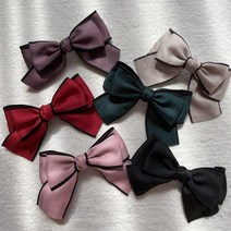 메르시봉봉 파리스 리본 집게핀 자동핀 6칼라