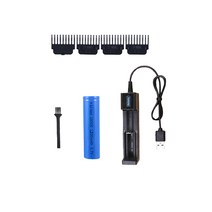 새로운 USB 충전식 헤어 트리머 이발사 LCD 헤어 클리퍼 머신 헤어, 골든 시트