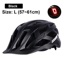 새로운 초경량 mtb 도로 자전거 내리막 헬멧 led 조명 프로 카메라 홀더 사이클링, 모델 1 블랙, l