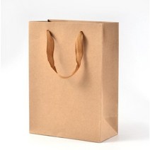 에이피피팩 두껍고 튼튼한 수제 종이쇼핑백 크라프트, C-FL(도시락L), 50장