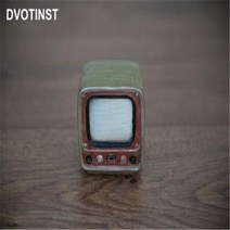 수동 옛날 복고 레트로 타자기 Dvotinst 신생아 사진 소품 TV 라디오 미니 크리 에이 티브 프로 포토 스튜디오 촬영 액세서리, TV+0 to 3 months