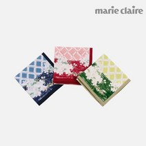 마리끌레르 크리스티나 면나염 손수건 43 x 43