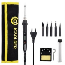JCD 가변 온도 LCD 납땜 인두 키트 110V 220V 80W 납땜 용접 도구 납땜 팁 와이어 디 솔더링 펌프 히터, 80W 110V+은+미국