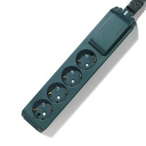 LS전선 감온변색 고용량 멀티탭 4구 1.5M 그린 4000W 누전차단 2중안전 CTAP-4C-TL01-1.5m-GN 전선형