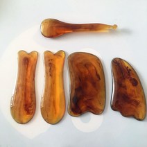 Aug.07 262번 콜레라 마사지판 전신 통용 얼굴 안면힘봉 미용실 스틱 머리부분 경락빗Z, 호박 색 5 개 세트 3 개(그림 보 내기)