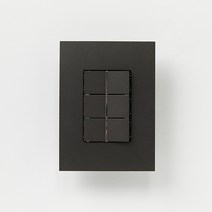 ABB 제닛 유럽형 프리미엄 배선기구 3구 스위치 조합형 (단로2구+3로1구) 안트라사이트