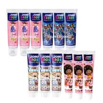 2080 키즈 치약 75g 6개/유아 어린이 초등학생 저불소 불소 양치 영구치, 3단계 소다3+베리3