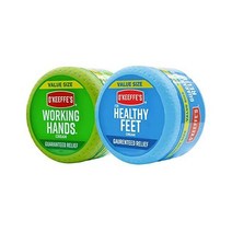 Okeeffes 오킵스 워킹 핸즈 핸드크림 풋크림 헬시 피트 181g 2종, Jar, Large