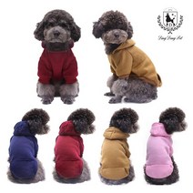 딩동펫 반려동물 플랫 포켓 기모후드티, 네이비