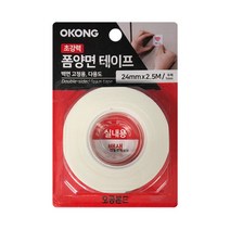 오공 초강력 폼양면 테이프 백색 24mm x 2.5m, 5개