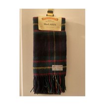 MacLaren Modern Tartan Lambswool Clan 스카프 Made in Scotland