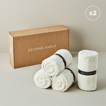 [세컨드쉘프] 페이스 타올 8p 세트 색상선택, 패턴타올 4p + 4p 세트 (총8p)