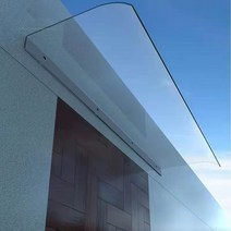 고정 어닝 카페 주택 테라스 비가림막 천막 고정식, 40*120cm 투명(하단 가장자리에 설치)