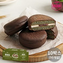 [다신샵] 통밀당 저탄수 통밀 초코파이 쑥(5개입) / 저당간식, 10박스, 225g