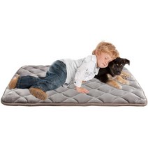 강아지 매트 퍼즐 미끄럼방지 방석 놀이방 거실 매트리스 패드 바닥, dog bed-grey_XS 55x33 cm | CHI
