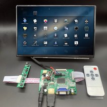 보조모니터 15인치 10인치 10.1 HD LCD 디스플레이 화면 모니터 원격 드라이버 제어 보드 2AV HDMI 호환 VGA 라스베리 파이 미니 컴퓨터