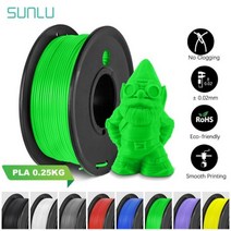 SUNLU PLA 3D 필라멘트 250G 펜 리필 175MM 소형 스풀 무취 FDM 프린터 소재 막힘 없음 친환경 컴퓨터 오피스 사무 기기 악세서리 친환경116465, 06 PLA 250G Green