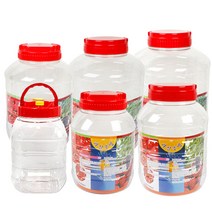 이안에다있다 국산 PET 담금주병 과실주병 매실통 효소통 발효용기 담금주통 과실주통 매실병, 1개, 10L