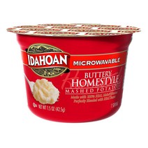 Idahoan Buttery Homestyle Mashed Potatoes 아이다혼 버터리 메쉬드 포테이토 42.5g (1.4oz) 10팩, 1.5oz(42.5g) 10팩