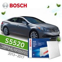 현대 그랜저HG 하이브리드 보쉬 에어컨 필터 S5520, 상세페이지 참조