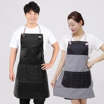 레자 앞치마 목공예 작업 현장 미술 두꺼운 카페 LA63, LA63 블랙레자