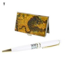 기타 금장볼펜2종세트(백) 송하맹호도 외 8종, 십장생