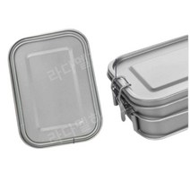 군용반합 낚시 레저 반합 군인 냄비, 반합(1200ml) + 접이식 포크와 스푼