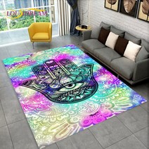 Nazar Evil Eye Tree of Life 영역 러그 가정용 카펫 거실 침실 소파 도어매트 주방 장식 어린이 놀이 미끄럼 방지 바닥 매트, 37.40x60cm15x23in - 10