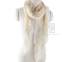 봄느낌 웨이브블로썸 레이스 롱스카프