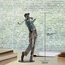 유럽 골프 조각상 홈 인테리어 장식품, D