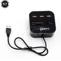 usb멀티허브 포트 노트북 PC 1pcs m2 mmc ms sd 저전력 고품질용 3, 푸른