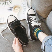 털안감 운동화 남녀공용 무지퍼셀 로우 스니커즈