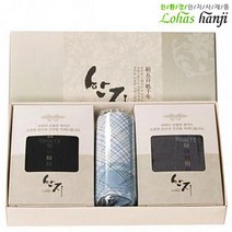 MDF8937 로하스 한지 장목 양말 손수건 셋트 닥나무 원료의 한지를 이용한 섬유 우수한 착용감 따뜻 통기성 (한지/잡화/패션/닥나무)