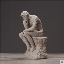 로뎅의 생각하는 사람 조각상 인테리어 장식용 청동