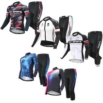 MCN 남성 여성 긴팔+7부바지 라이딩 로드 자전거 의류 옷 복장 세트