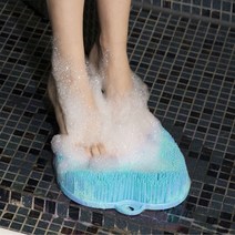 애플 풋 브러쉬 클리너 발 씻기 닦기 세척 관리 각질 제거 굳은살 지압 실리콘 매트