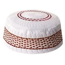 Black-이슬람 모자 남성용 아랍어 터키어 토피 쿠피 유대인 키파 나마즈 이슬람 Turbante Turco Hombre Kippot 보닛