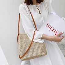 여성 캐주얼 라탄 숄더백 20대 30대 여행 패션 가방 가방종류라탄가방 -72394EA