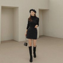 악녀일기 [악녀일기] 레크 버튼 미니 스커트