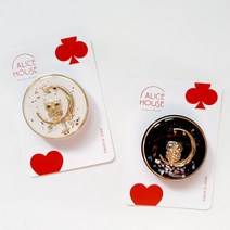 앨리스하우스 휴대폰 그립톡 부엉이, 그립톡 부엉이 블랙