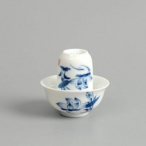 청화백자 실용적인 연화문 문향배 세트, 단일속성