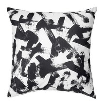 이케아 TURILL 투릴 쿠션 화이트/블랙 40x40 cm 803.929.66